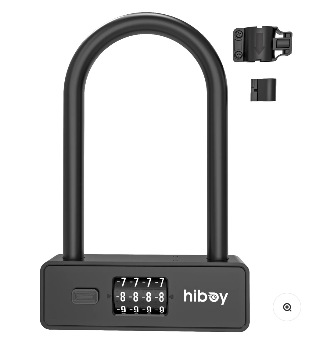 Hiboy Combination U-Lock for Scooter or Bike